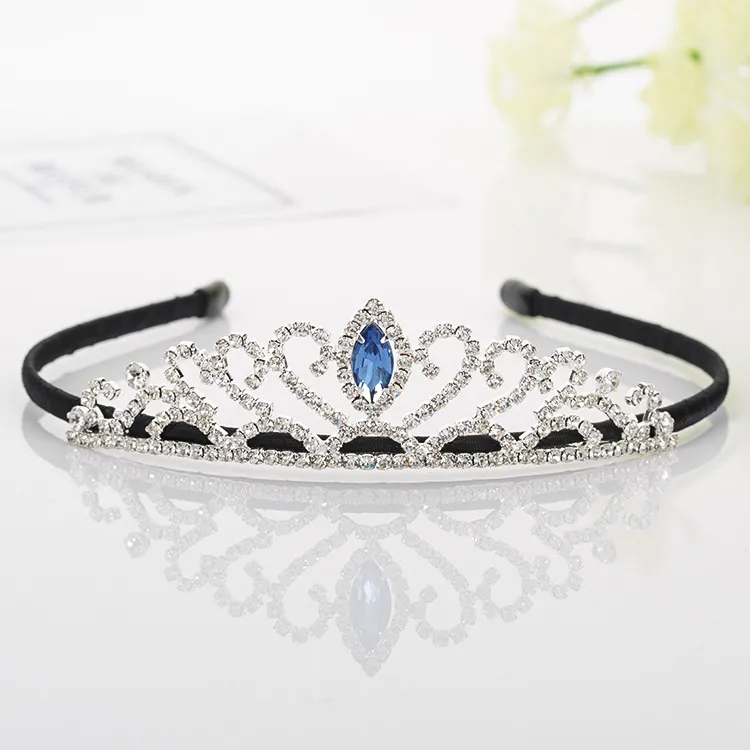 Meisjes kronen met steentjes bruiloft sieraden bruids hoofdeces verjaardagsfeestje prestaties pageant crystal tiaras bruiloft accessoires # BW-T067