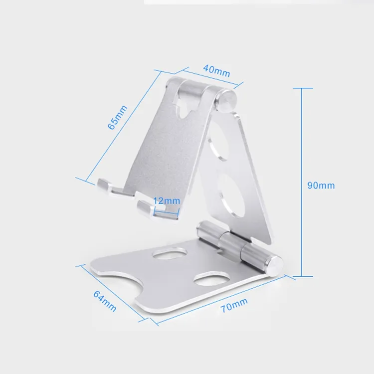 Support de téléphone pliable en aluminium pour tablette, support Mobile de bureau réglable multi-angle avec Rotation à 270 degrés et coussinets antidérapants 6696959