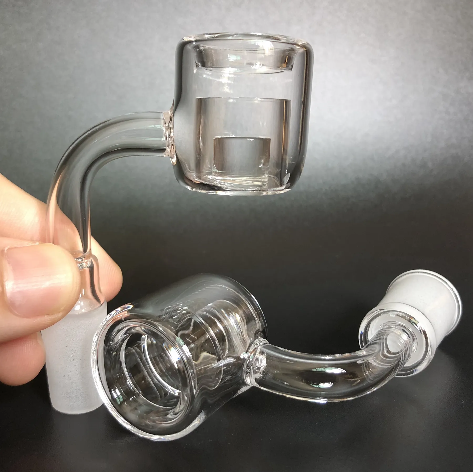 Double Tube XXL Thermal Core Reactor Quartz Banger Nail With OD 28mm ID