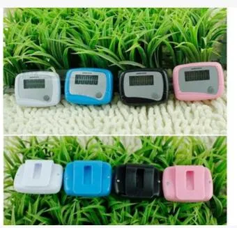 whole Pocket LCD Pedometer Mini Single Function Pedometer Step Counter LCD Run Step Pedometer Digital Walking Counter3257727