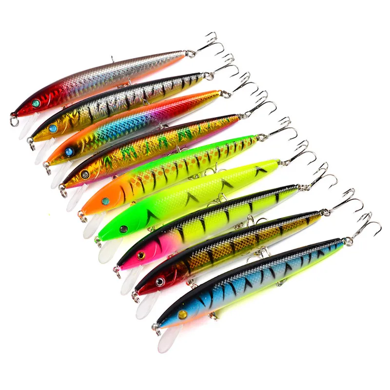 Hot Fly Fishing ABS Plastic Minnow Wobbler Isca Artificial Lure 12cm 13.8g Big game Saltwater fishing Crankbaits