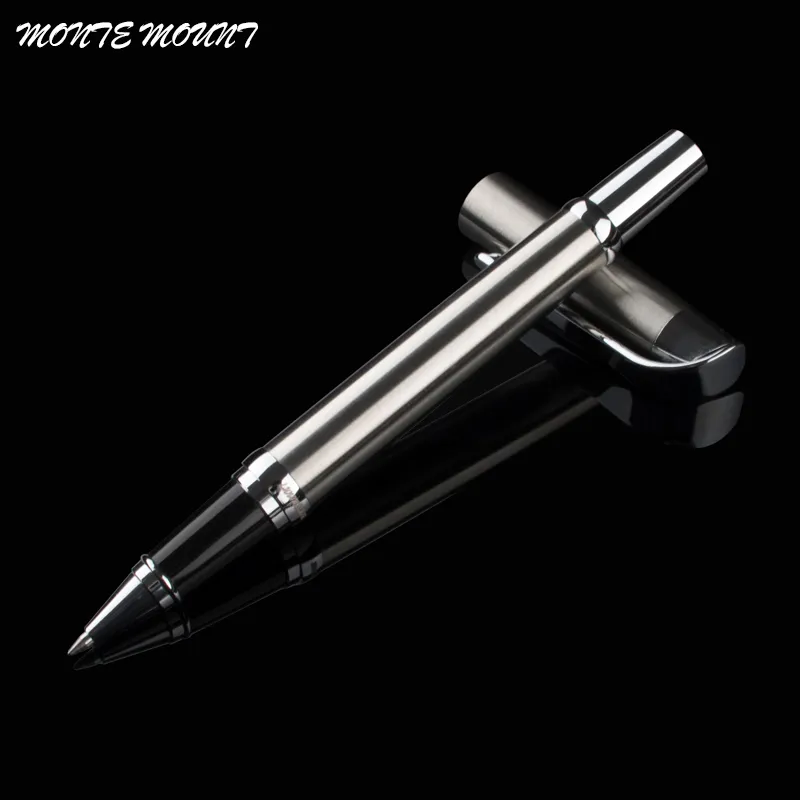 MONTE MOUNT High Quality Office School Stationery Classic Version Stainless Steel office roller ball pen Silver Clip