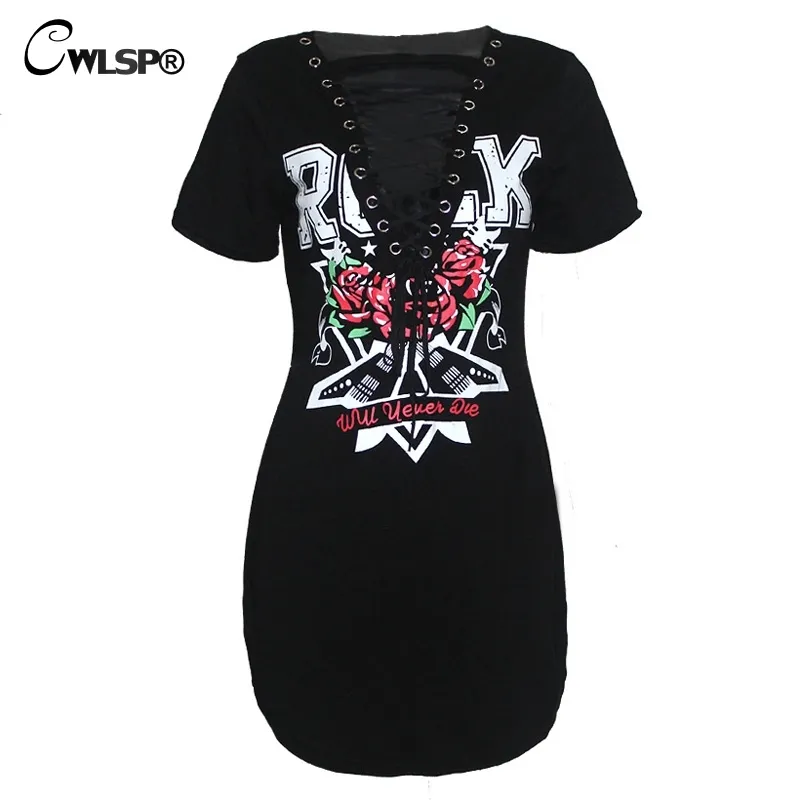 Sexy Gothic Punk Rock Cross T Shirt Black Cut Out Dress With Side Split For Women CWLSP QL2792 D1891703 From Yizhan04 13.27 In Bulk DHgate.Com