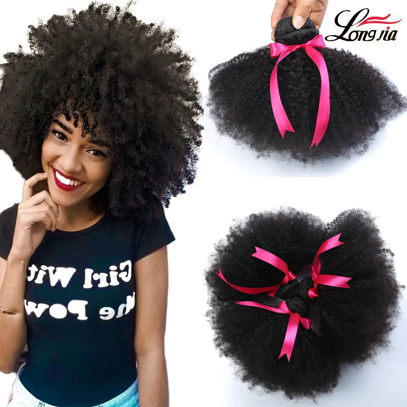 9A Mink Peruvian Afro Kinky Curly Hair Wave 3 Bundles Peruanische Jungfrau Afro Kinky Curly Menschenhaarverlängerungen peruanisches Afro Kinky Virgin Hair