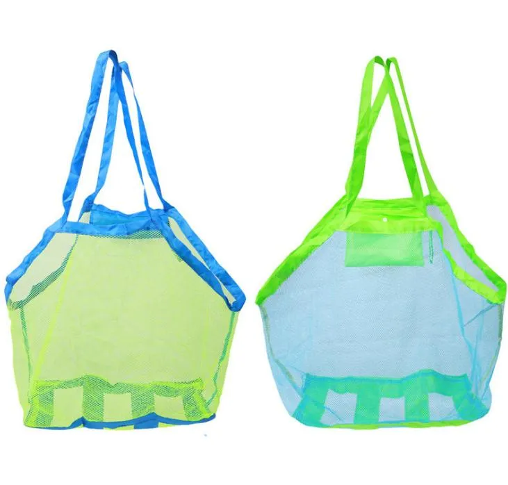 Niños Sand Away Beach Mesh Bag Niños Juguetes de playa Ropa Toalla Bolsa bebé juguete colección pañal SN253