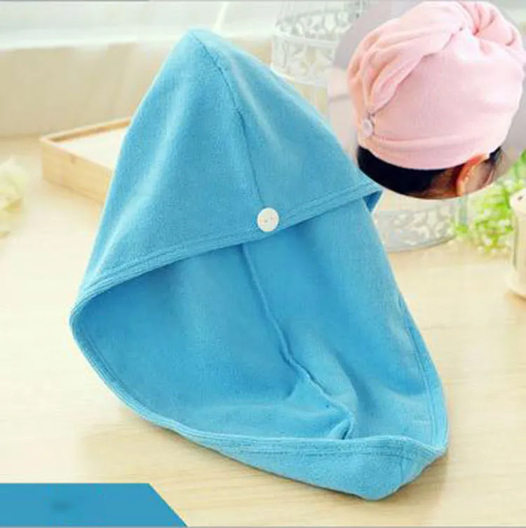 High Quality Lady thickening dry hair hat super absorbent quickdrying hair Shower cap Wrap Towel women hair cap C36693334368
