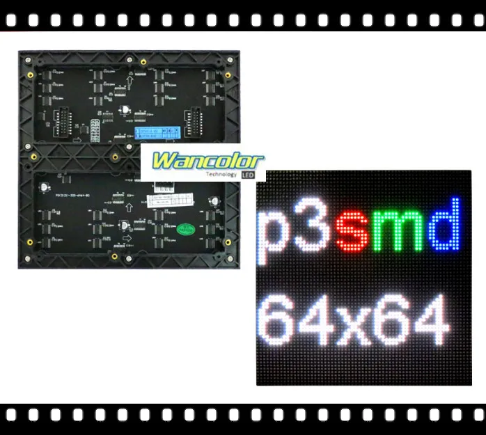 DIY Indoor LED Video Display Kit | 10x P3 Full Color Modules 192x192mm ...