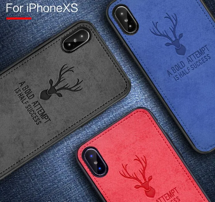 Tkaniny Oryginalny etui na telefon dla iPhone XS Max XR X 7 8 Plus Cover dla iPhone 6S Plus Back Wstrząsy odporne na odporaty na odpady Nowa Gorąca Sprzedam Pokrywa 50 sztuk