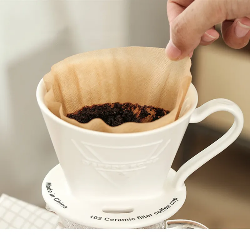 Preference 100 Pz/borsa Filtro per caffè in carta originale in legno Filtro per caffè espresso Confezioni di filtri per caffè espresso Filtro per bustina di tè Infusore per tè verde