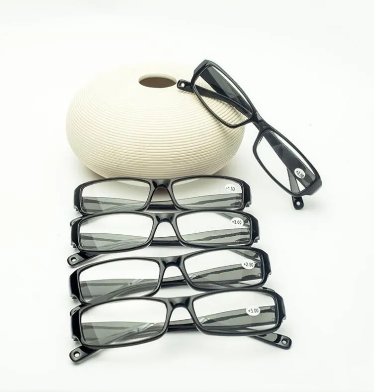 Homens Mulheres Óculos de Leitura 1.0 1.5 2.0 2.5 3.0 3.5 4.0 Resina Dioptria Óculos de Leitura de Definição de Luz Barato Por Atacado Óculos de Leitura Espelho