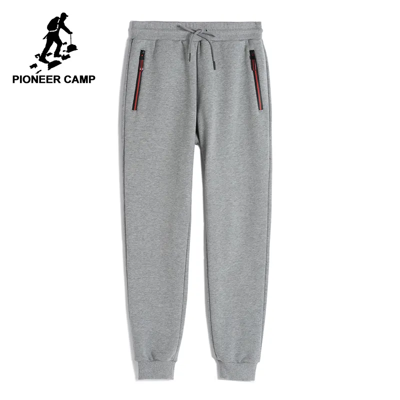 Pioneer Camp Nouveau épaissir chaud pantalons de survêtement hommes marque-vêtements décontracté hiver polaire pantalon décontracté qualité masculine 100% coton AWK702321 D18101102