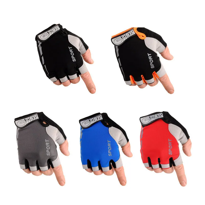 Nowy rower Half Finger Letnie Rękawiczki Oddychające Slip Rękawica Rozmiar M-XL Pair Multi Color Do Wybierz