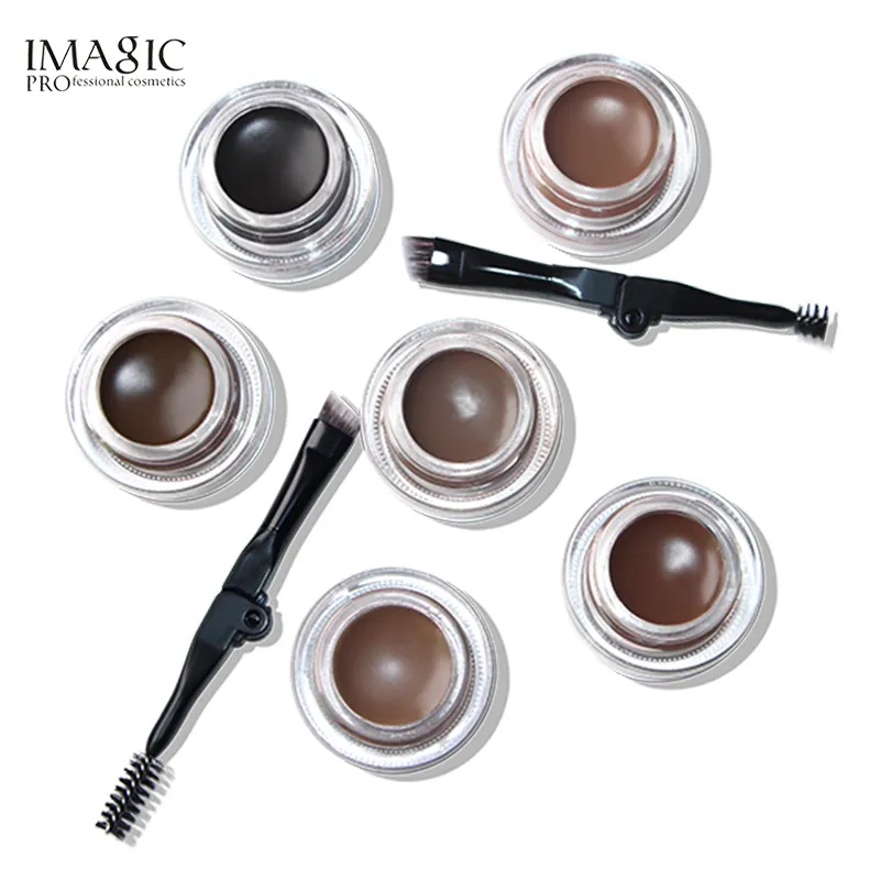 12 sztuk / partia Imagic New Arrivals Professional Brwi Gel 6 Kolory High Brow Tint Makeup Brwi Brown Brwi Gel z Brow Narzędzia Szczotki