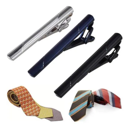 GENBOLI 3 couleurs/ensemble hommes mâle en acier inoxydable mode pince à cravate exquise cravate pinces à cravate meilleur cadeau d'affaires