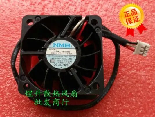 Toptan: NMB 4028 1611KL-04W-B59 DC12V 0.39A 40 * 40 * 28mm 3 telli Çift bilyalı rulman sunucu dağınık ısı dağıtıcı fan