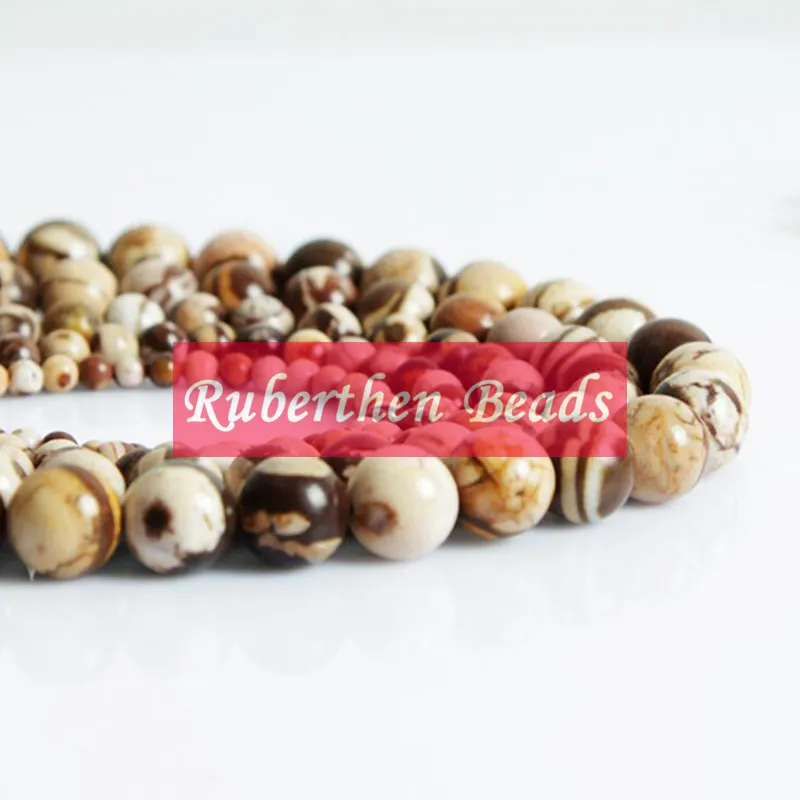 NB0078 Wholesale Natural Stone Australian Zebra Jasper Loose Beads High Quantity Stone Many Size Round Beads Jewelry Making Accessory