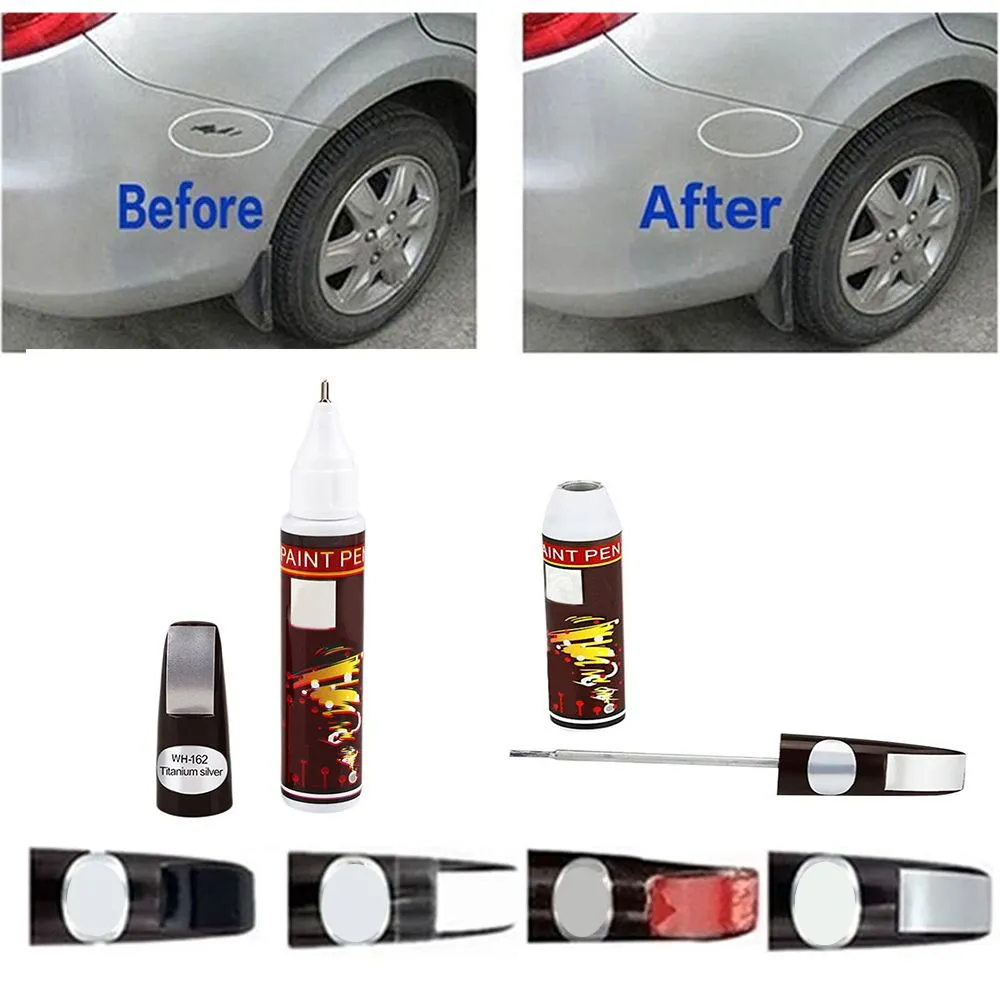 13 Kolor Zhandian Nowy 4 kolory Profesjonalne Naprawa samochodów Paint Pen Fix It Pro Clear Car Scratch Remover Malarstwo Długopisy