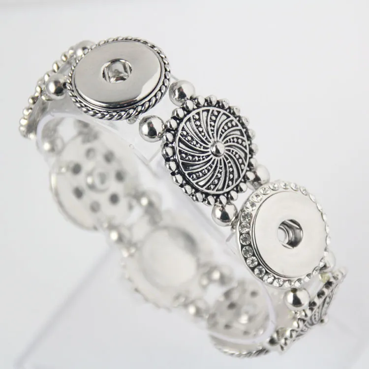 Популярные мода элегантный оснастки художественно ювелирные изделия браслет Snap кнопки подходят Нуса кусок сплава для женщин