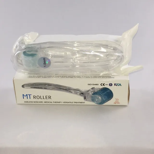 Titanium Derma Roller MT Micro-Naald Dermaroller 192 Naalden voor rimpel Acne Scar Dark Circle Firming 0.2mm-3.0mm