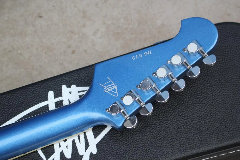 Wholokale и Retail Custom Metal Blue DG335 Dave Grohl Signature Semi Dowloblue Jazz Electric Guitar с Case17114836037