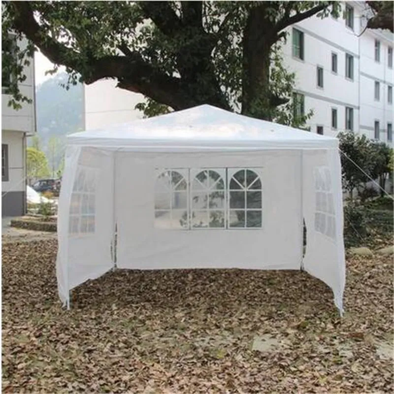 2018 groothandel wit drie zijden waterdicht opvouwbaar tent gazebo outdoor sunshade cover party supplies