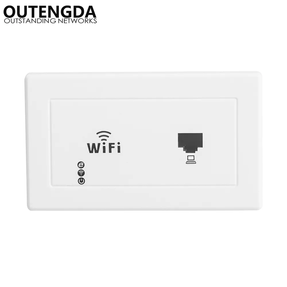 300 Mbps 118/120 tipo de parede sem fio AP para quartos de escritório do hotel Domitory interface de carga USB soquete ponto de acesso WiFi Extender Router