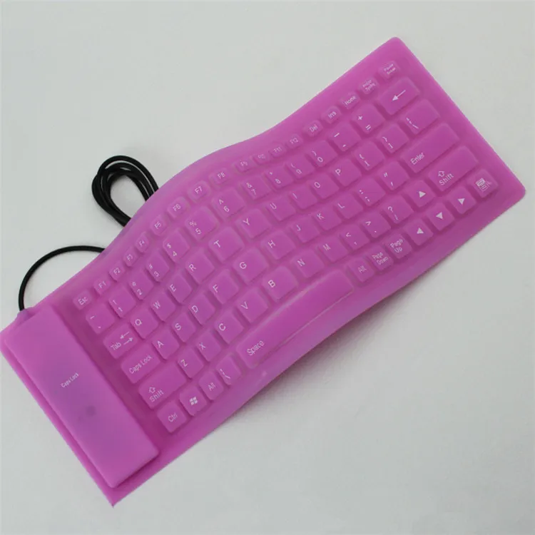 ReHoMi 84 клавиши гибкая клавиатура водонепроницаемый Портативный USB складной Silicon мягкая клавиатура для ПК ноутбук планшет смартфон