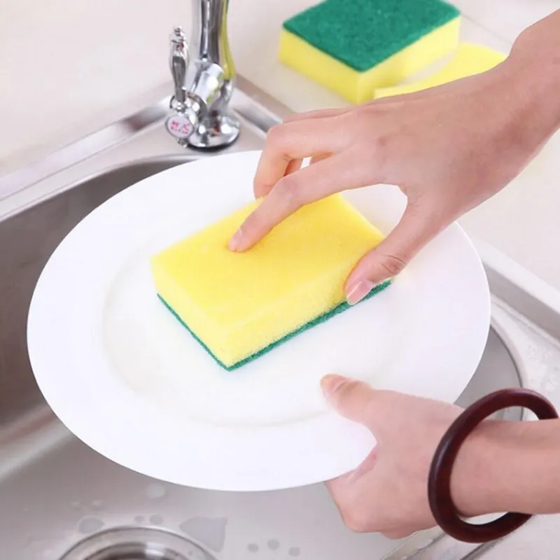 Kitchen Eco-friendly Scouring Rag Dish Pan Washing Cleaning Nano Sponge Brush with Strong Decontamination Dishcloth Cleaner Tool