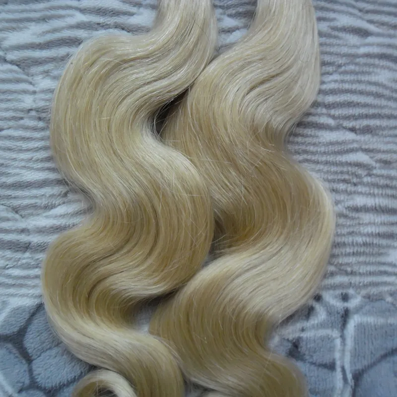 Bionda Brazilian Hair Body Wave Wave Keratin Stick Tip Hair Extensions Remy Human Nail U PIP PRE PRE BANDED Capsule Estensione dei capelli 100G