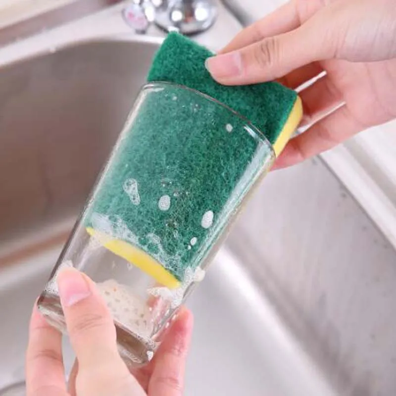 Kitchen Ecofriendly Scouring Rag Dish Pan Washing Cleaning Nano Sponge Brush with Strong Decontamination Dishcloth Cleaner Tool1999698