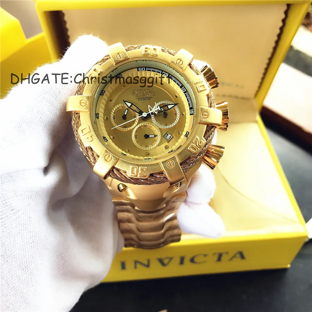 5 DZ Nieuwe Mode Horloge Mannen Schedel Ontwerp Topmerk Luxe Gouden Roestvrij Stalen Band Skeleton Man Quartz Horloge256Z