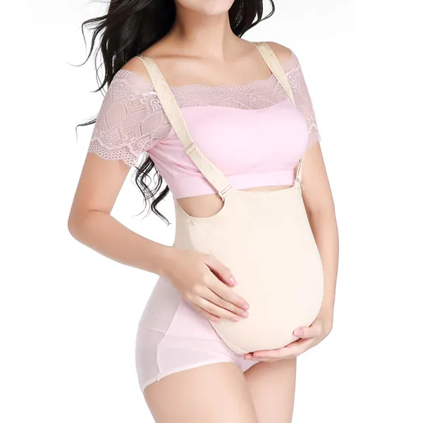 superstars favorite fake pregnant belly for men and women silicone products cloth bag9894056