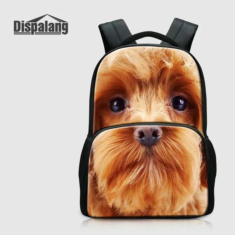 Leuke hond gedrukt vrouwen laptop rugzak 17 inch grote rugzak voor 14 '' Notebook dier schooltassen voor meisjes mochilas kinderen backpacken