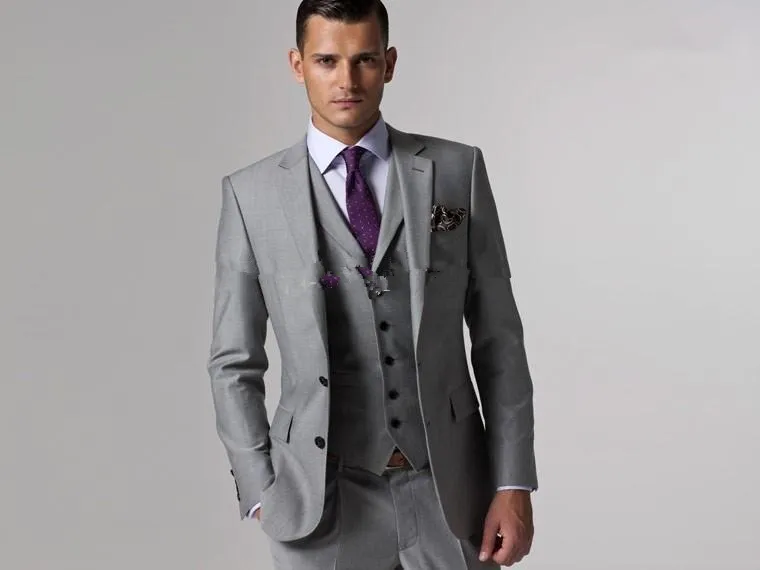 Custom Men Wedding Tuxedos Slim Fit Goud Patroon Revers Suits Voor Mannen One Button Formal Business Groom Suit Jacket + Pant + Bow Tweed Vesten Sexy