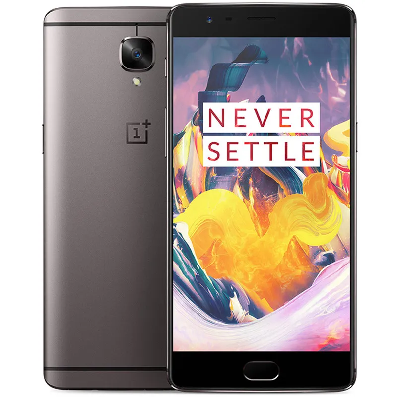 Originele OnePlus 3T A3010 4G LTE mobiele telefoon 6 GB RAM 64 GB ROM Snapdragon821 Quad Core Android 5.5 inch 16MP Vingerafdruk ID Smart Mobile Phone