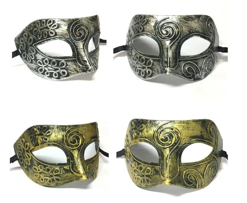 Yeni retro plastik Roma şövalye maskesi Erkekler ve kadın maskeli balo maskeleri Parti iyilik giyinmek