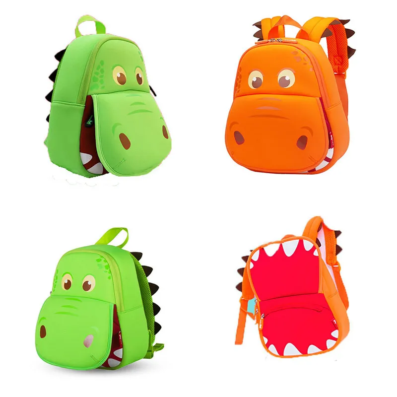 Hippo Cartoon Student Schultasche Schulsaison Kinder Rucksäcke 28*26*12cm Schultertasche C4859