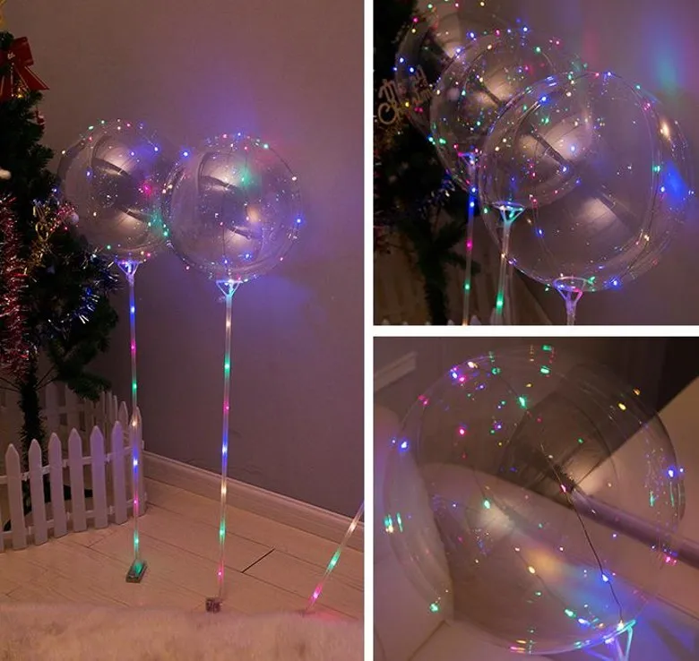 La nuova linea LED Bobo Ball con palloncino Stick Wave Ball 3M si illumina la decorazione di Natale, Halloween, matrimonio, compleanno, festa a casa