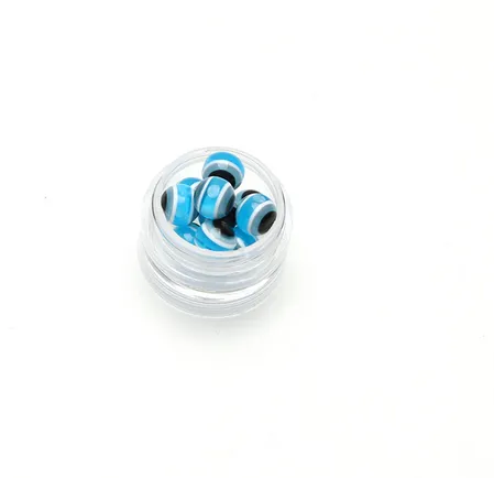 500 pçs / lote turquia evil eye spacer beads contas perfuradas para fazer jóias diy pulseira 8mm