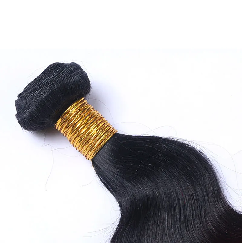 1B99J Vino scuro Ombre Capelli 4 pacchi Onda del corpo Ombre brasiliane Tessuto capelli umani colorati 4 pacchi Estensione dei capelli 1226 pollici7829611