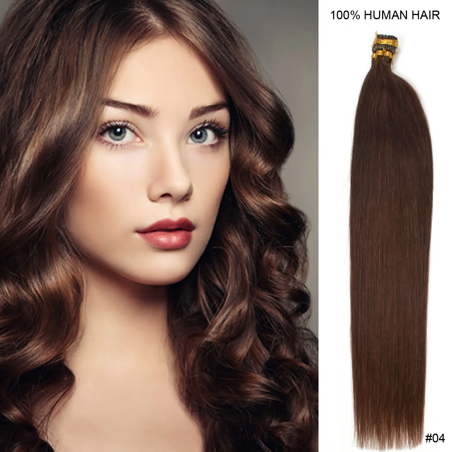 snelle verzending topkwaliteit itip prebonded hair extensions 0,9g steil braziliaans menselijk haar 180 gram 200s