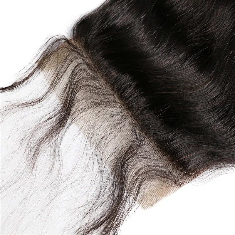 Малайзийская девственная человеческие волосы с закрытием волны тела волнистые 5х5 кружевное замыкание с девственными малазийскими человеческими волосами с плетением 3 B5063222