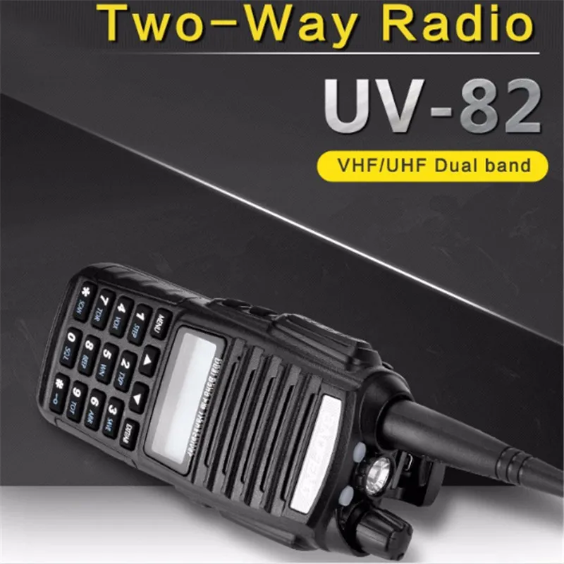 Baofeng UV-82 Walkie Talkie UV 82ポータブルラジオCBハムラジオVHF UHFデュアルバンドUV82ラジオ双方向トランシーバー