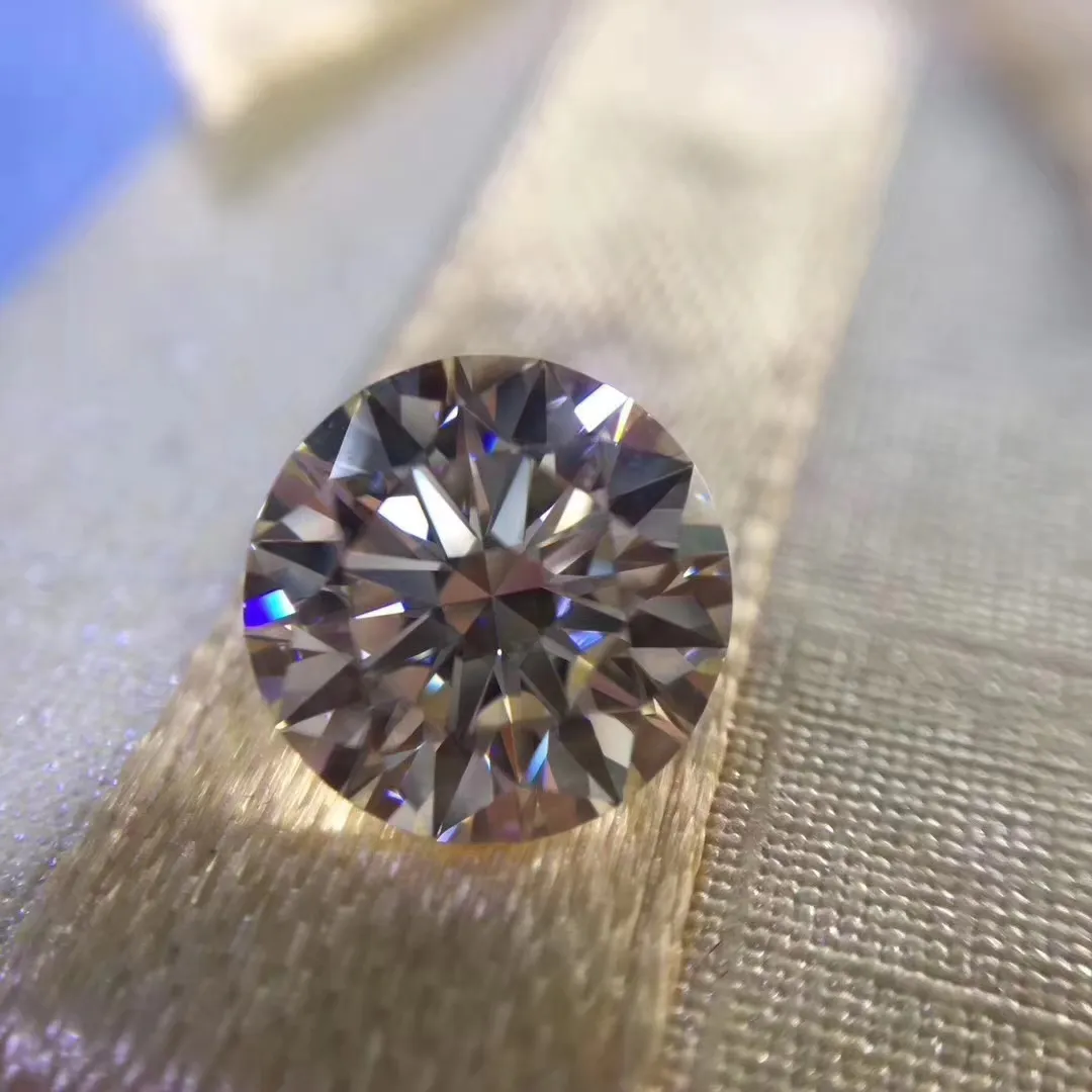 0.1Ct~8.0Ct(3.0MM~13.0MM) G/H Color VVS Clarity Round Brilliant Synthetic Certified Diamond Moissanite Diamond Test Positive