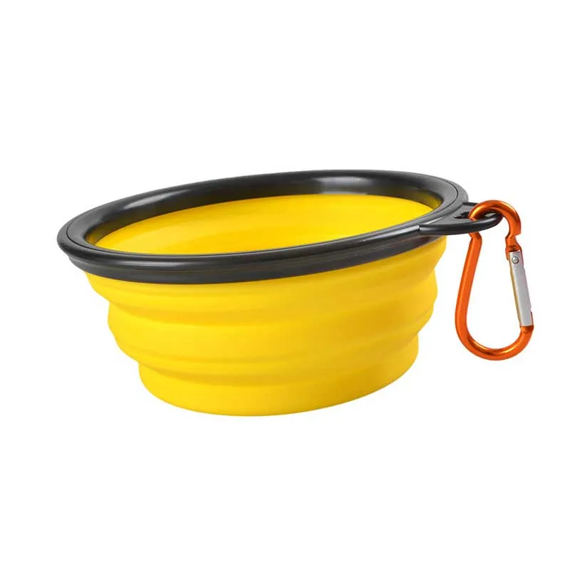 Silicone Folding Dog Feeding Bowl Collapsible Cats Water Dish Cat