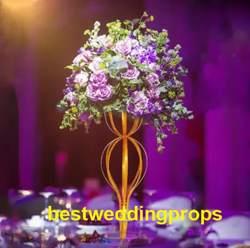 decoration New style Wedding Pillars Flowers Stands Floor Standing Centerpiece Flower Collumns With flower vase Walkway Ornaments T Road LLFA best0327