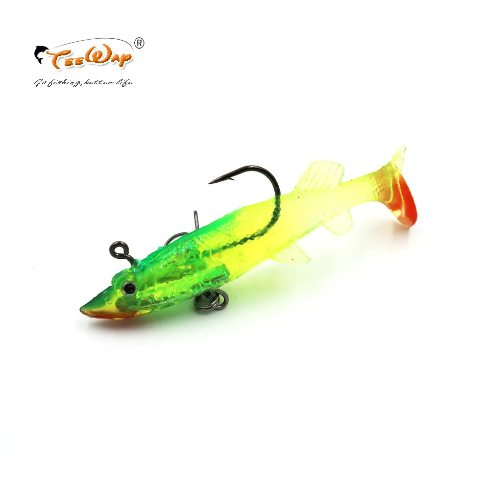 Grey Soft Lure 10cm 19g Wobblers Artificial Bait Silicone Fishing