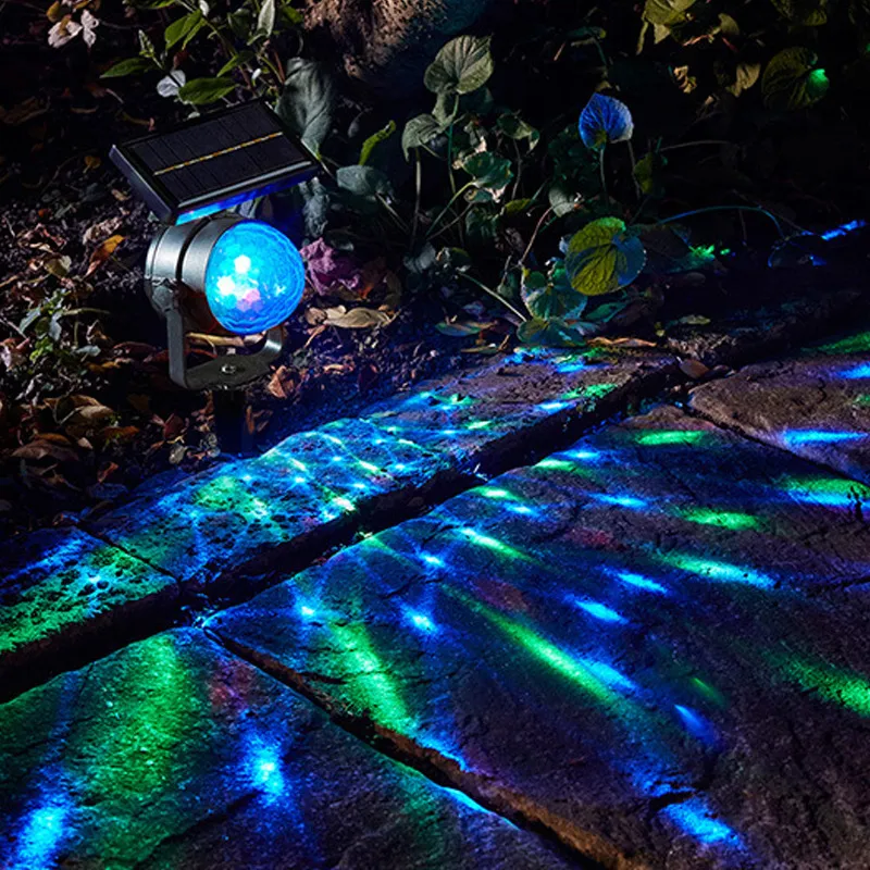 2018 nuova luce LED colorata impermeabile a energia solare per il giardino DECOR Energia solare SPOTLIGHT ESTERNO luce solare della piazza