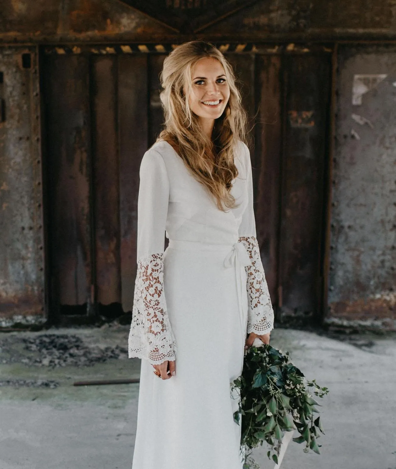 Vintage Hippie Wedding Dress Crochet Lace A-Line Bohemian V-Neck Long  Sleeve Bridal Gown Plus Size from Dhgate A-Line Wedding Dresses - price  126.64