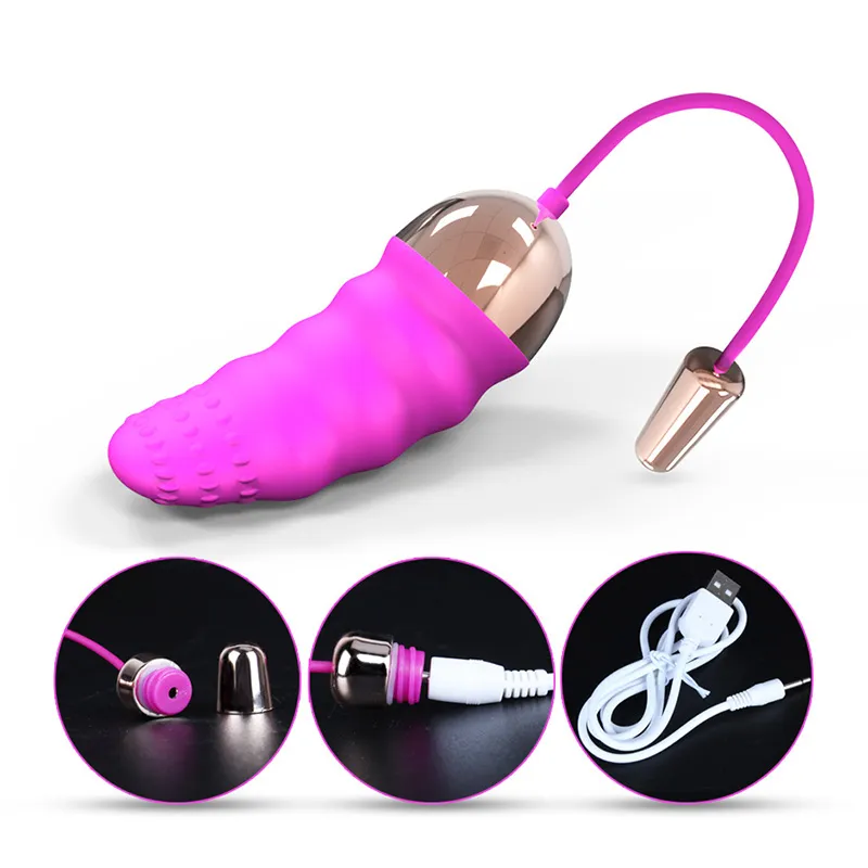 Vibrierende Ei USB wiederaufladbare drahtlose Fernbedienung Kontrolle Jump Egitoris Stimulation Vibrator Sexspielzeug Erwachsener Produkt für Frauen6529264